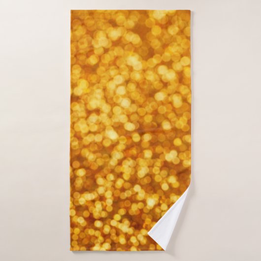 Abstrait flou belle lumière arrière - plan dorée (Serviette de bain)