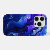 Abstrait fluide bleu et violet (Verso Horizontal)