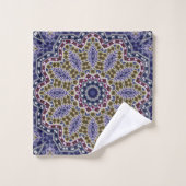Abstrait folk mandala ethno traditionnel ornementa (Gant de toilette)
