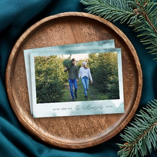 Abstrait Frost moderne Carte photo de vacances