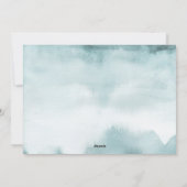 Abstrait Frost moderne Carte photo de vacances (Dos)