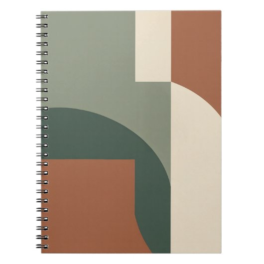 Abstrait Géométrique Gras | Cahier de Notes Tons S (Devant)