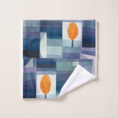 Abstrait géométrique moderne contemporain (Gant de toilette)