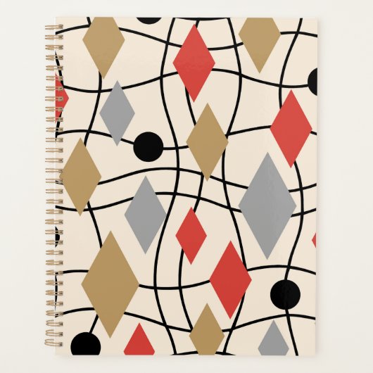 Abstrait géométrique moderne du milieu du siècle (Devant)