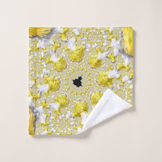 Abstrait Gold Fractal (Gant de toilette)