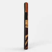 Abstrait Golden Neon Flower iPhone 5 Coque (Dos/Droite)