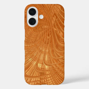 Abstrait Golden Wavy Art coque iphone