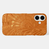Abstrait Golden Wavy Art coque iphone (Verso (horizontal))