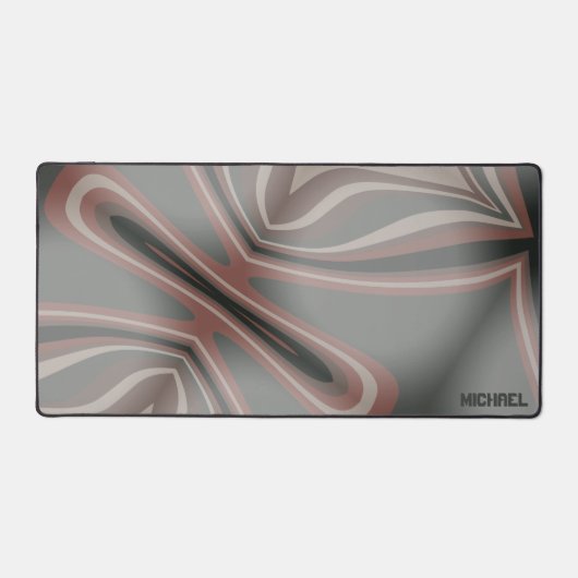 Abstrait Gray Fun Masculine coloré Nom moderne (Recto)