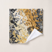 Abstrait gris et jaune (Gant de toilette)