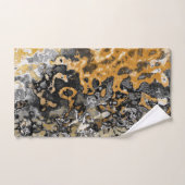 Abstrait gris et jaune (Serviette à main)