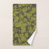 Abstrait gris et vert (Serviette à main)