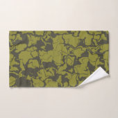 Abstrait gris et vert (Serviette à main)