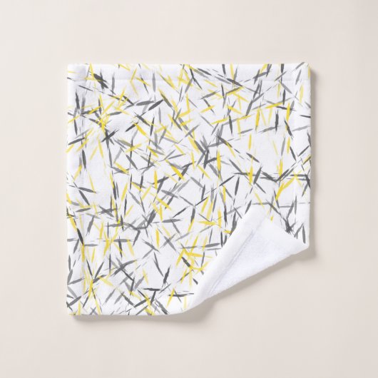 Abstrait gris jaune (Gant de toilette)