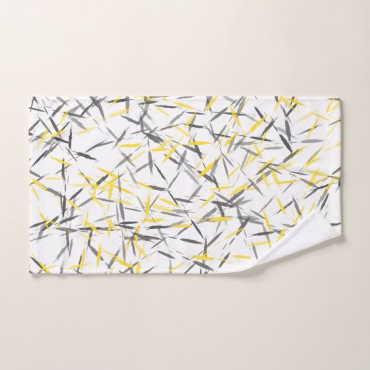 Abstrait gris jaune (Serviette à main)
