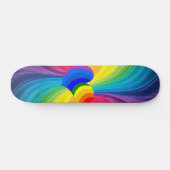 Abstrait Hippie Heart Skateboard Deck (Horz)