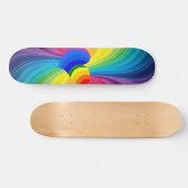 Abstrait Hippie Heart Skateboard Deck (Horz)