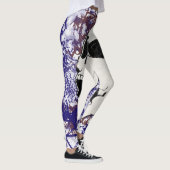 Abstrait hurler crâne Crazy Leggings (Droite)
