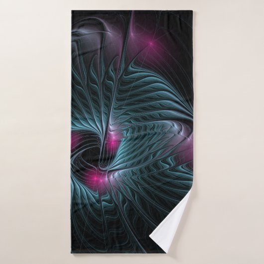 Abstrait Imaginaire coloré fractal (Serviette de bain)