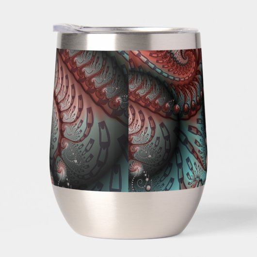 Abstrait Imaginaire dynamique Fractal Art Brown Bl (Droite)