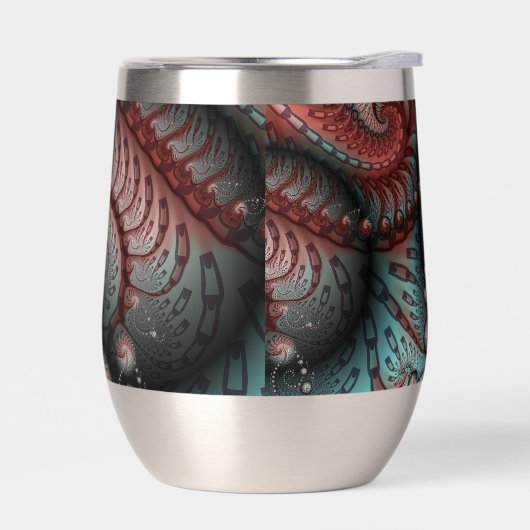 Abstrait Imaginaire dynamique Fractal Art Brown Bl (Gauche)