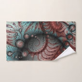 Abstrait Imaginaire dynamique Fractal Art Brown Bl (Serviette à main)