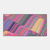 Abstrait Jouer Rose Wave Girly Nom moderne (Recto)