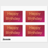 Abstrait Joyeux anniversaire - Sticker (Feuille)