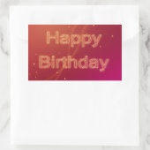 Abstrait Joyeux anniversaire - Sticker (Sac)