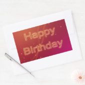 Abstrait Joyeux anniversaire - Sticker (Enveloppe)