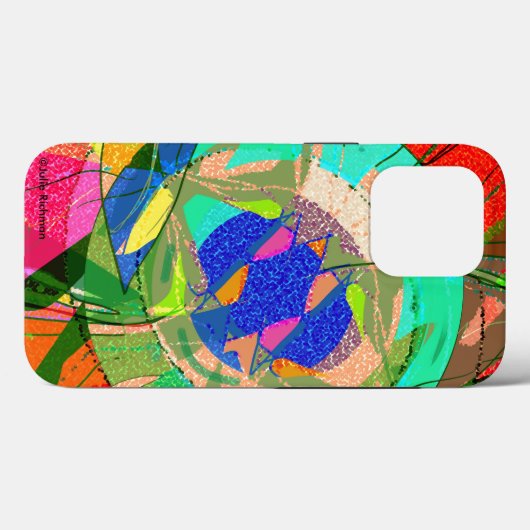 Abstrait Kandinsky Inspiré iPhone 13 Pro coque (Verso (horizontal))