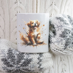 Abstrait Laughing Chien Mug