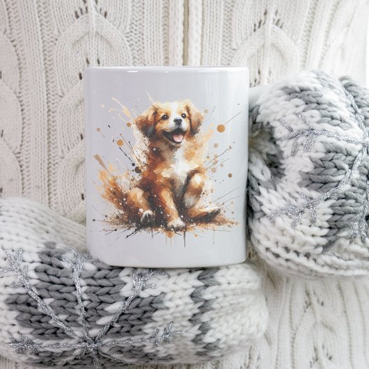 Abstrait Laughing Chien Mug