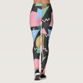 Abstrait leggings Motifs de Memphis (Dos)