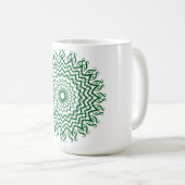 Abstrait Line Art Mandala Café Mug (Devant droit)