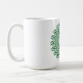 Abstrait Line Art Mandala Café Mug (Gauche)