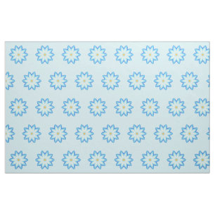 Abstrait Lot bleu Peinture Fleur tissu personnalis
