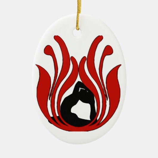 Abstrait Lotus - Ornement de yoga (Devant)