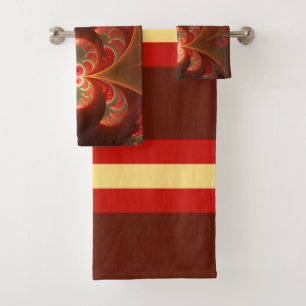 Abstrait lumineux rouge orange moderne Fractal