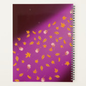 Abstrait lune feuilles d'automne roses (Dos)