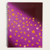 Abstrait lune feuilles d'automne roses (Devant)