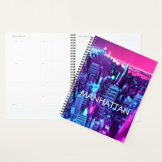 Abstrait Manhattan Day Planner (Devant avec enveloppe)