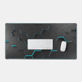 Abstrait Mat de bureau bleu/noir ! (Clavier et souris)