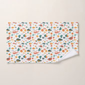 Abstrait Mid-Century Nature moderne Raindrop (Serviette à main)