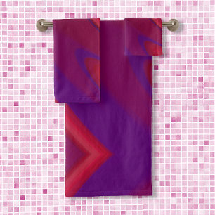 Abstrait minimaliste moderne rouge violet spirale