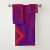 Abstrait minimaliste moderne rouge violet spirale (En situation)