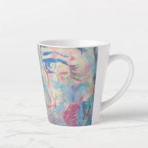 Abstrait Moderne Coloré "Fancy" Latte Mug