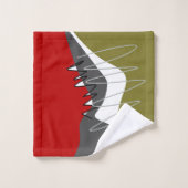 Abstrait, Moderne, Créatif, Oreillère à lancer app (Gant de toilette)