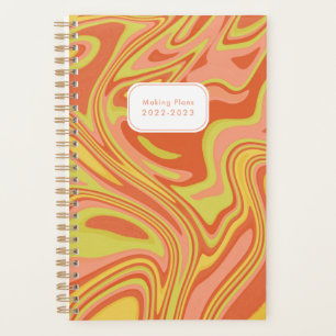 Abstrait moderne en marbre rose rouge planificateu