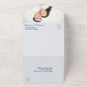 Abstrait moderne Indigo Aqua Blue Modèle photo (Dehors)